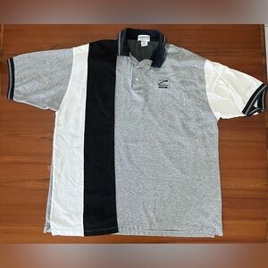 🎳 Vintage Brunswick Zone Bowling Polo XXL USA Made Colorblock Shirt 90s Retro